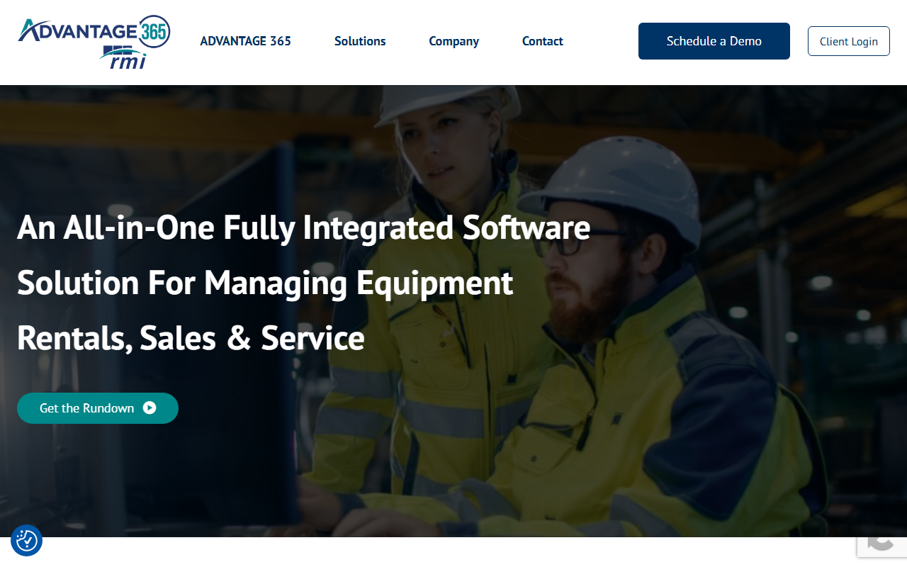 Screenshot of the ADVANTAGE 365 vendor homepage
