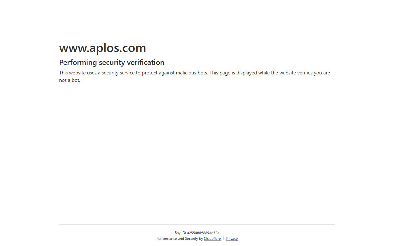Screenshot of the Aplos vendor homepage